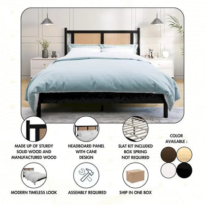 CraftPorch Transitional Wooden Platform Bed