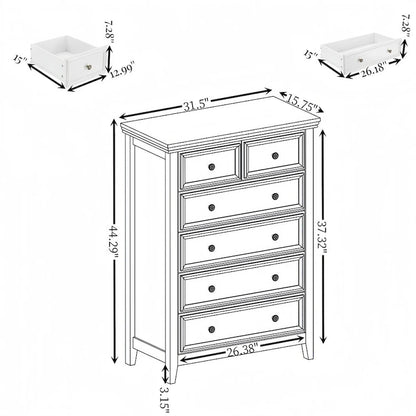 6 Drawers Cabinet Chest