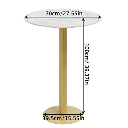 Tall Round Bar Height Bistro Pub Table for Business, Commercial Cafe