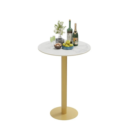 Tall Round Bar Height Bistro Pub Table for Business, Commercial Cafe