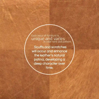 Poly & Bark Napa 98 Corner Sectional Sofa - Full Grain Genuine Italian Leather