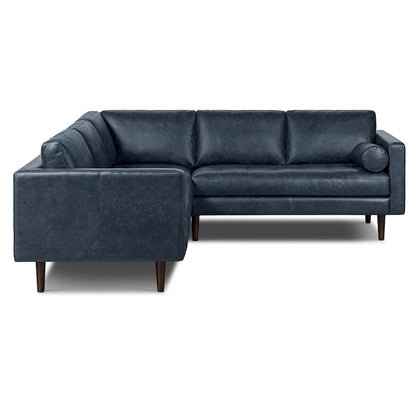 Poly & Bark Napa 98 Corner Sectional Sofa - Full Grain Genuine Italian Leather