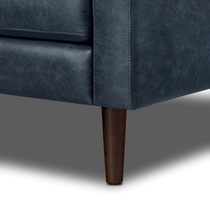 Poly & Bark Napa 98 Corner Sectional Sofa - Full Grain Genuine Italian Leather