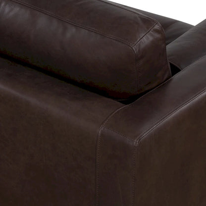 Poly & Bark Napa 104.5 Right-facing Sectional Sofa - Full Grain Genuine Italian Leather