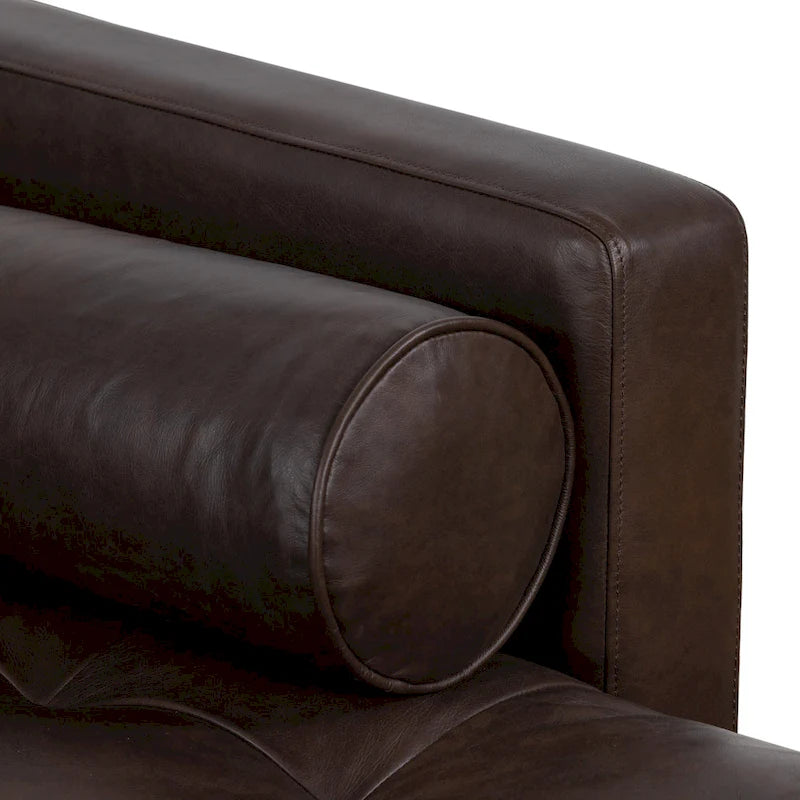 Poly & Bark Napa 104.5 Right-facing Sectional Sofa - Full Grain Genuine Italian Leather