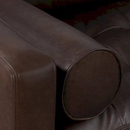 Poly & Bark Napa 104.5 Right-facing Sectional Sofa - Full Grain Genuine Italian Leather