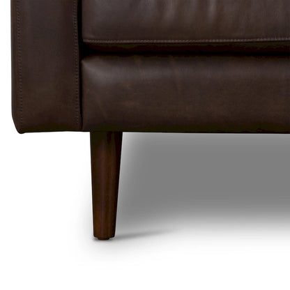 Poly & Bark Napa 104.5 Right-facing Sectional Sofa - Full Grain Genuine Italian Leather