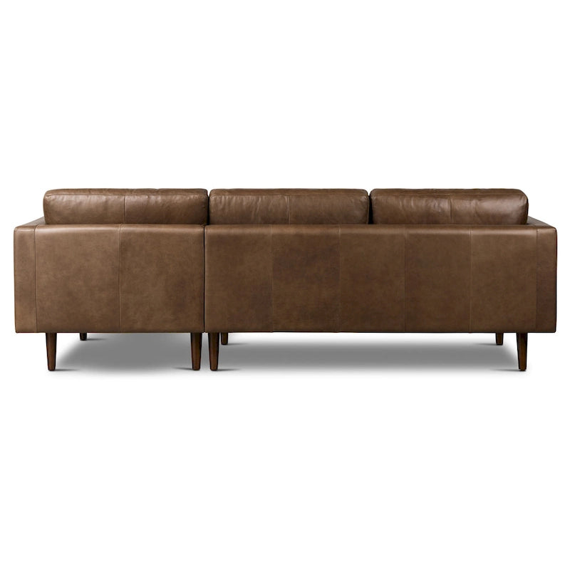 Poly & Bark Napa 104.5 Right-facing Sectional Sofa - Full Grain Genuine Italian Leather