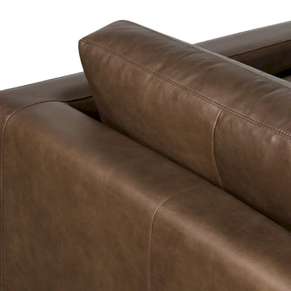 Poly & Bark Napa 104.5 Right-facing Sectional Sofa - Full Grain Genuine Italian Leather