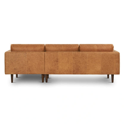 Poly & Bark Napa 104.5 Right-facing Sectional Sofa - Full Grain Genuine Italian Leather