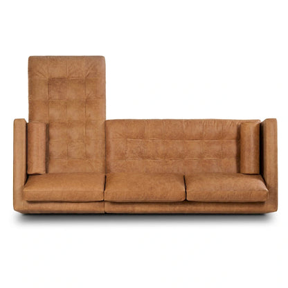 Poly & Bark Napa 104.5 Right-facing Sectional Sofa - Full Grain Genuine Italian Leather