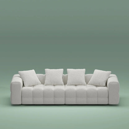 100.8 Teddy Velvet Sofa CouchModern Loveseat/Sofa/Couch with Armrest