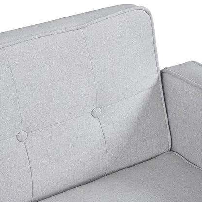 Futon Sofa Bed, Faux Leather Memory Foam Couch,Modern Convertible Love seat for Compact Living Room