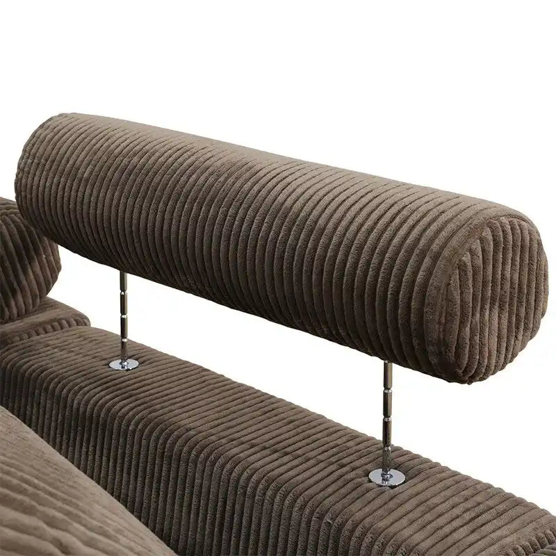 123 Corduroy Upholstered U-Shaped 6-Piece Sectional Sofa