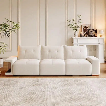 89 Modern Couch With Waterproof and cat scratch resistant fabric