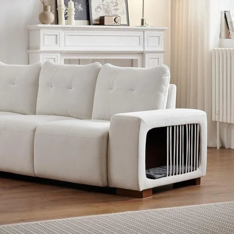 89 Modern Couch With Waterproof and cat scratch resistant fabric