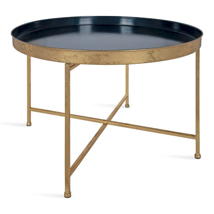 Kate and Laurel Celia Round Metal Coffee Table - 28.25x28.25x19