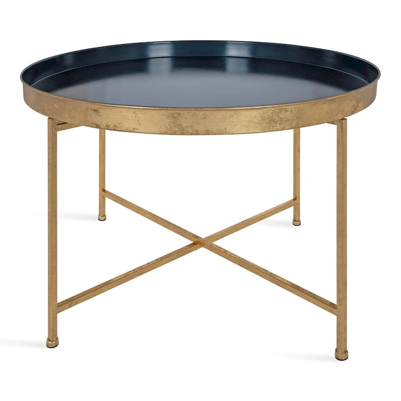 Kate and Laurel Celia Round Metal Coffee Table - 28.25x28.25x19