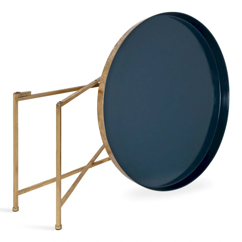 Kate and Laurel Celia Round Metal Coffee Table - 28.25x28.25x19