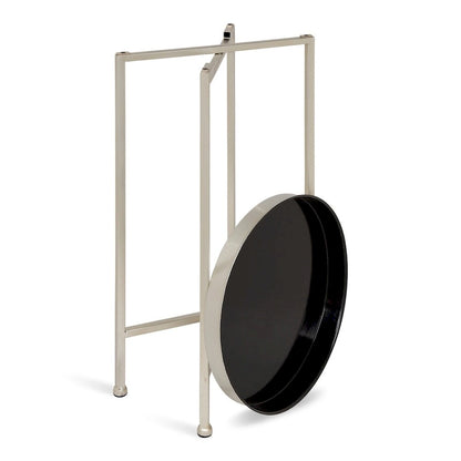 Kate and Laurel Celia Round Metal Foldable Tray Table - 14x14x25.75