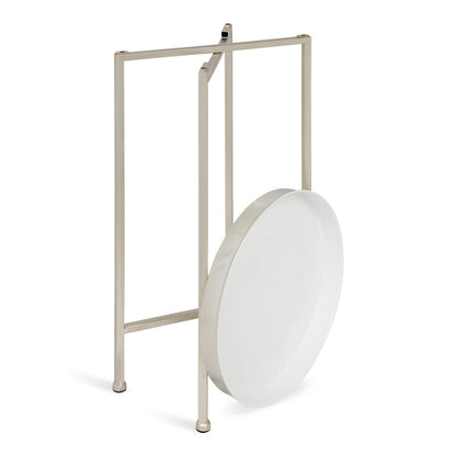 Kate and Laurel Celia Round Metal Foldable Tray Table - 14x14x25.75