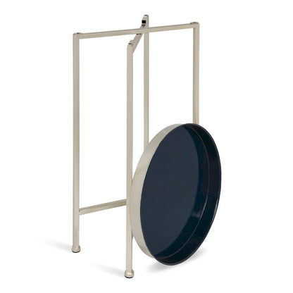 Kate and Laurel Celia Round Metal Foldable Tray Table - 14x14x25.75
