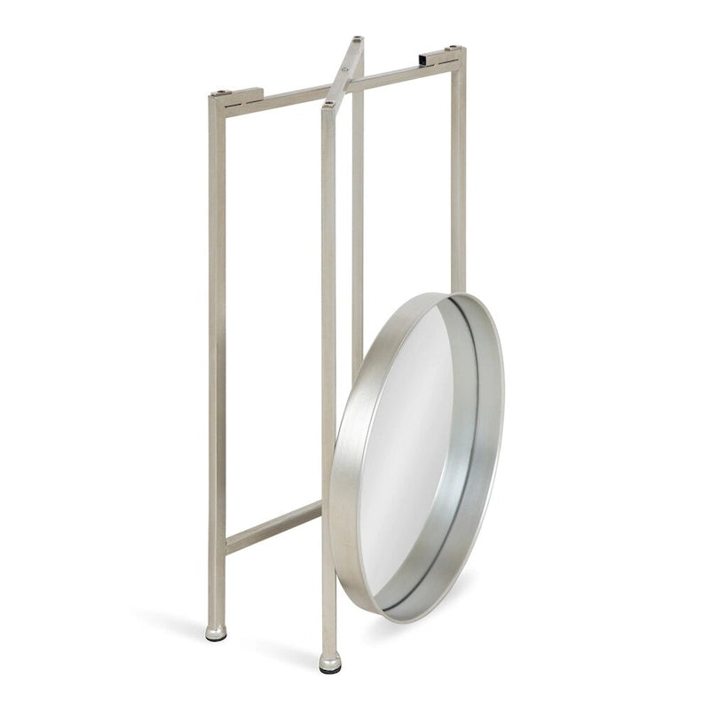 Kate and Laurel Celia Round Metal Foldable Tray Table - 14x14x25.75