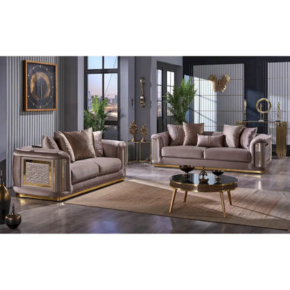 Ella 3-piece Living room Set Square Arms
