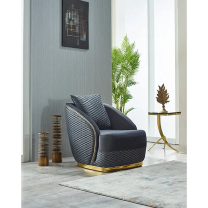 Ella 3-piece Living room Set Square Arms