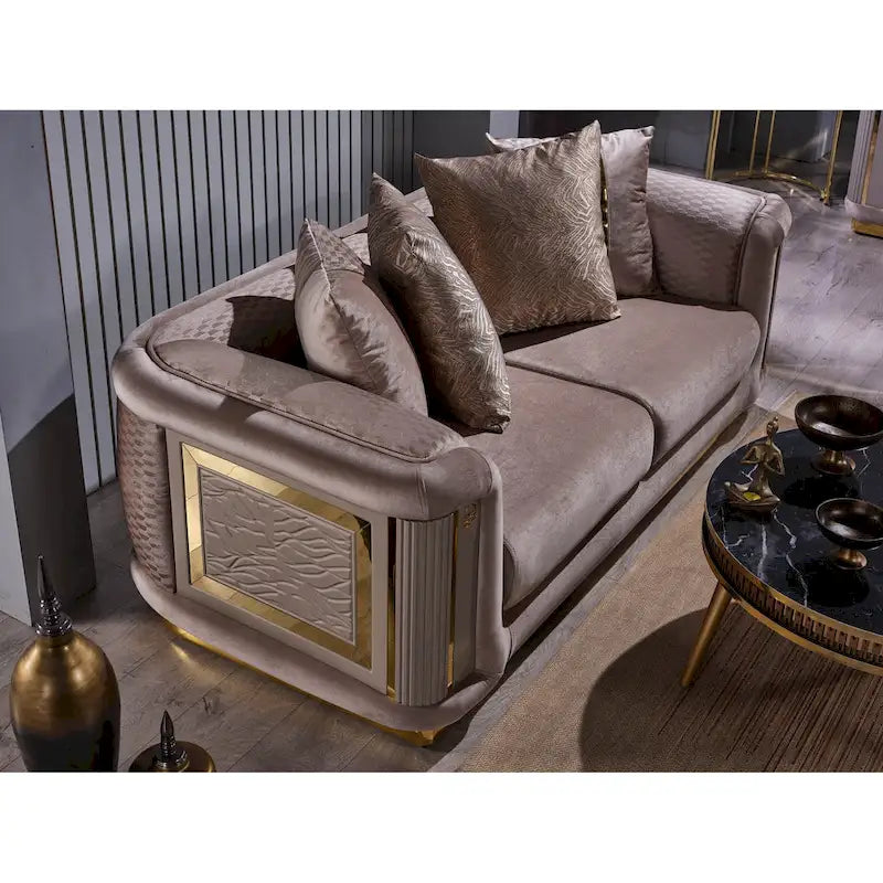 Ella 3-piece Living room Set Square Arms