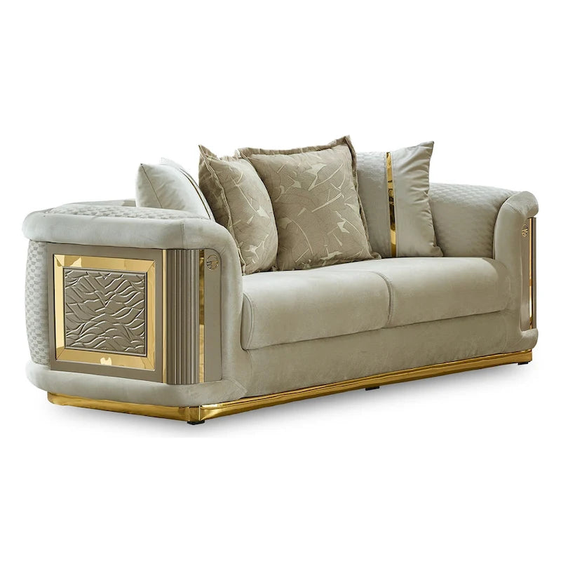 Ella 3-piece Living room Set Square Arms