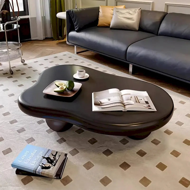 48 Modern Coffee Table, Cloud Shaped, Wood