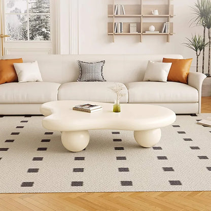 48 Modern Coffee Table, Cloud Shaped, Wood