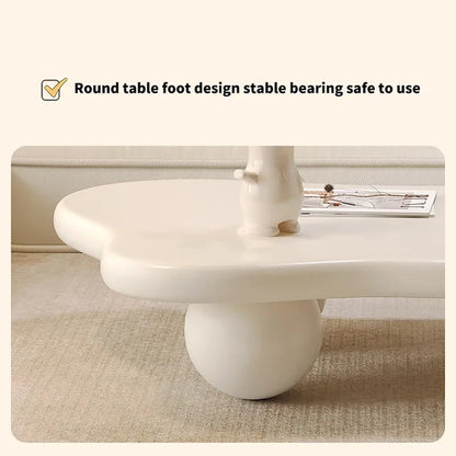 48 Modern Coffee Table, Cloud Shaped, Wood