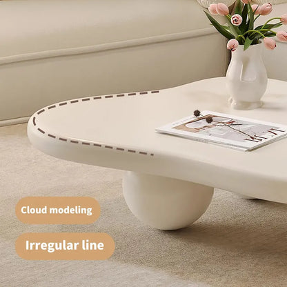 48 Modern Coffee Table, Cloud Shaped, Wood