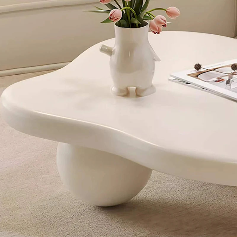 48 Modern Coffee Table, Cloud Shaped, Wood