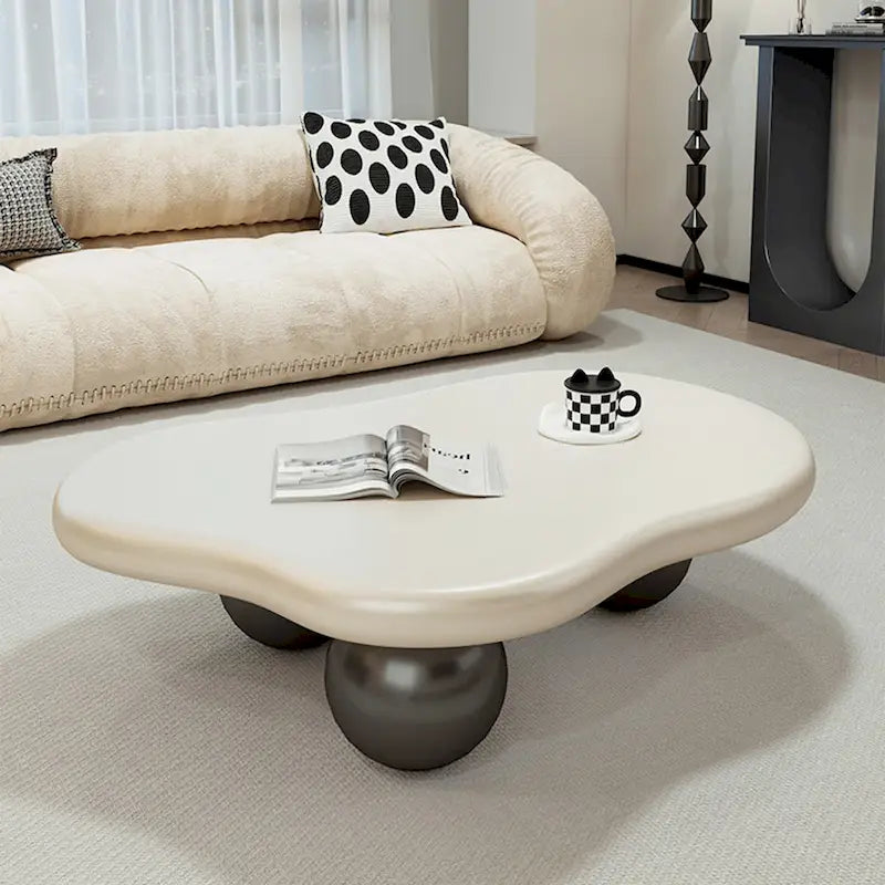 48 Modern Coffee Table, Cloud Shaped, Wood