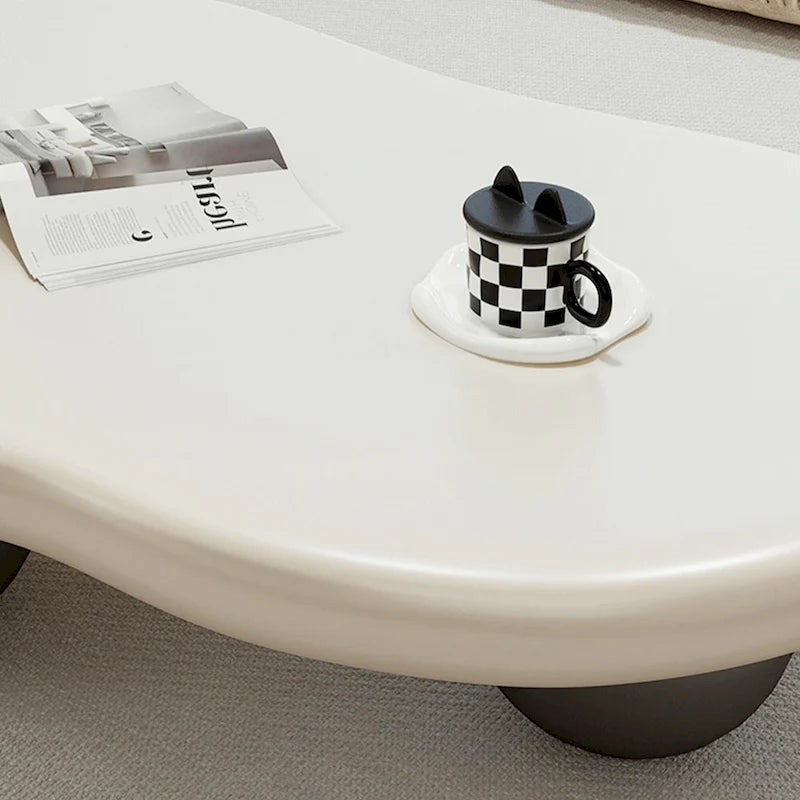 48 Modern Coffee Table, Cloud Shaped, Wood