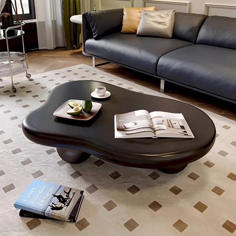 48 Modern Coffee Table, Cloud Shaped, Wood