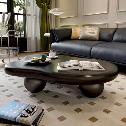 48 Modern Coffee Table, Cloud Shaped, Wood