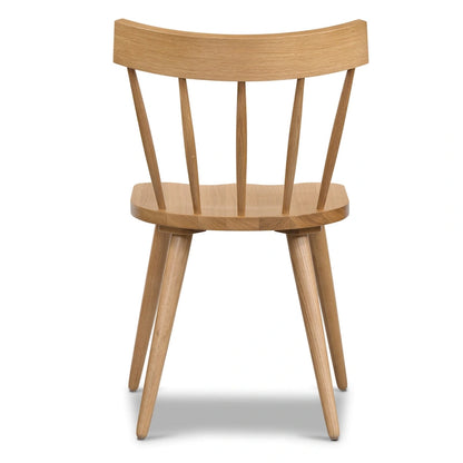 Poly & Bark Hava Dining Chair - Solid Oak Wood with Spindle-Back