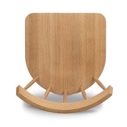 Poly & Bark Hava Dining Chair - Solid Oak Wood with Spindle-Back