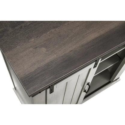 32 in. Sliding Barn Door Accent Cabinet Storage - 32 in Width