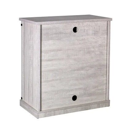 32 in. Sliding Barn Door Accent Cabinet Storage - 32 in Width