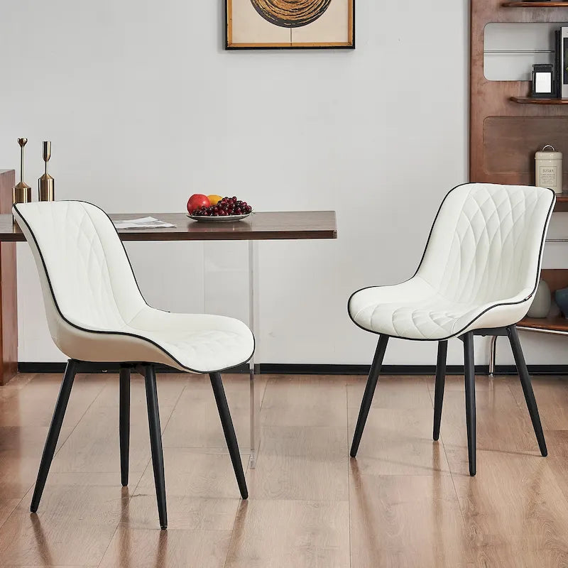 Modern Dining Chairs Set of 2 Upholstered Dining Room Chairs