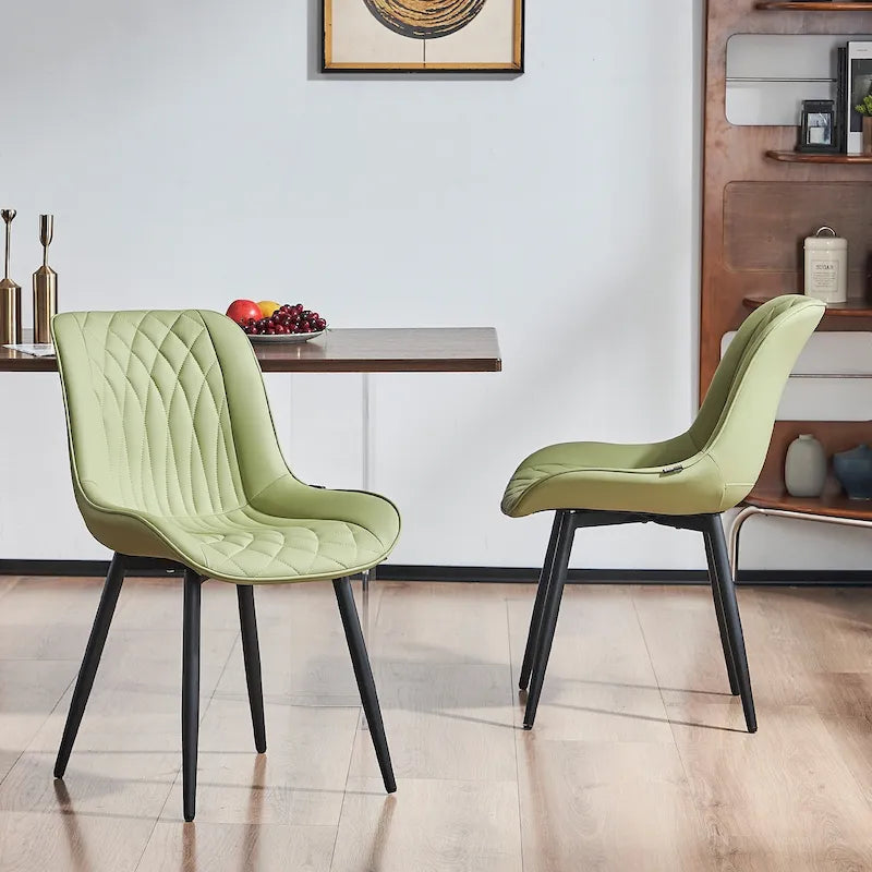 Modern Dining Chairs Set of 2 Upholstered Dining Room Chairs
