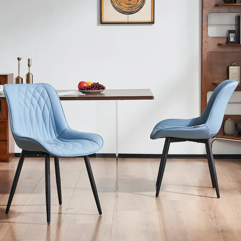 Modern Dining Chairs Set of 2 Upholstered Dining Room Chairs