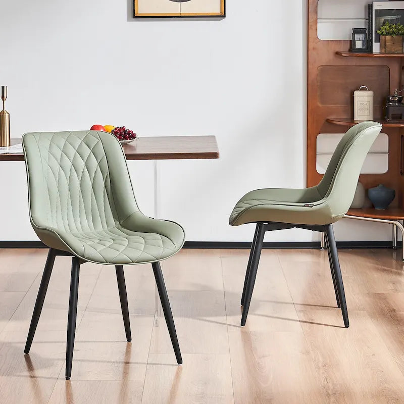 Modern Dining Chairs Set of 2 Upholstered Dining Room Chairs