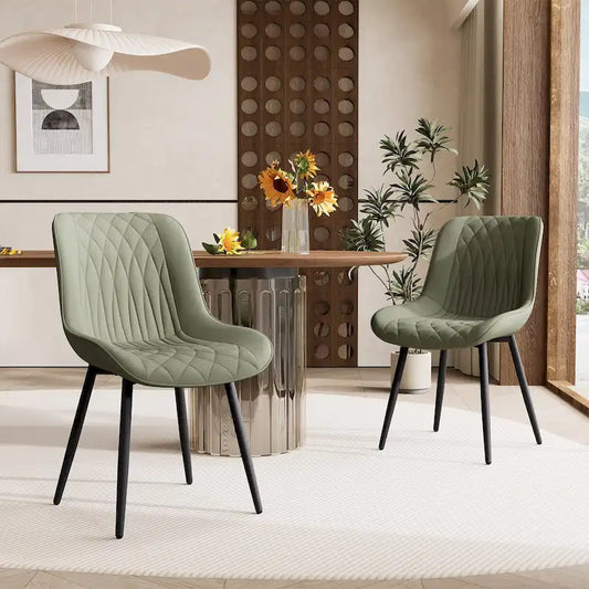 Modern Dining Chairs Set of 2 Upholstered Dining Room Chairs