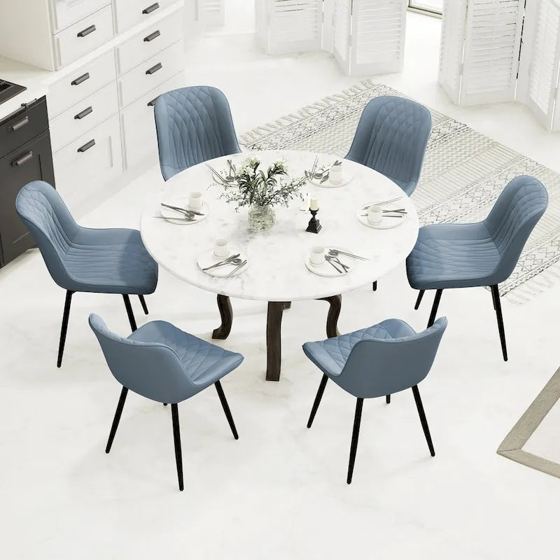 Modern Dining Chairs Set of 2 Upholstered Dining Room Chairs